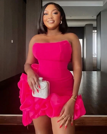 Sexy Hot Pink Short Party Dress Homecoming Dress HZ1023